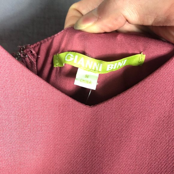 Gianni Bini Womens Deco Rose Peplum Jumpsuit Size Small - Picture 8 of 11